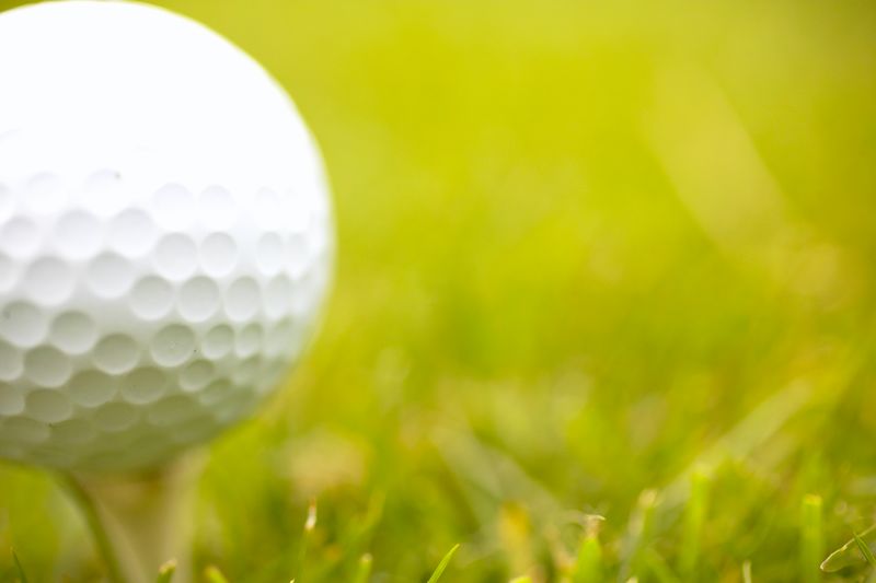 golf ball on tee